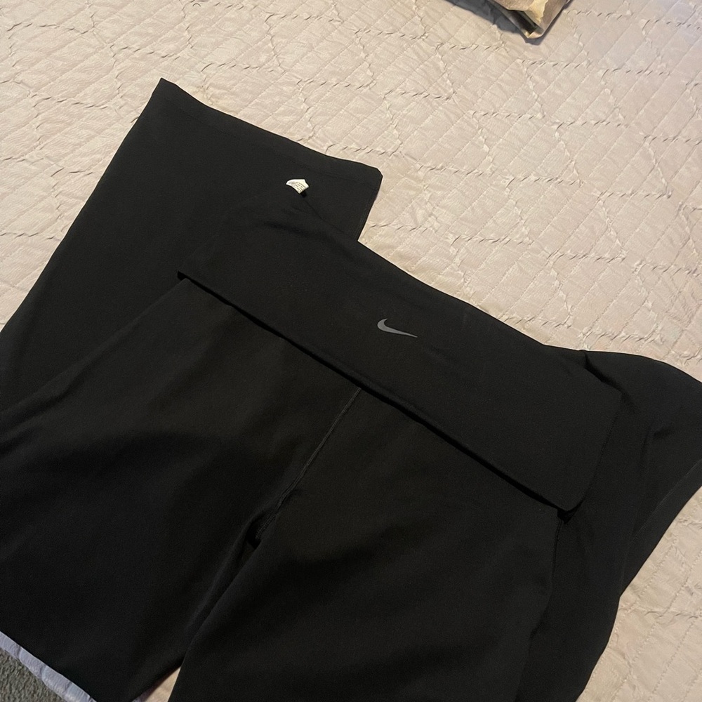 Brand new nike fold over straight leg tights